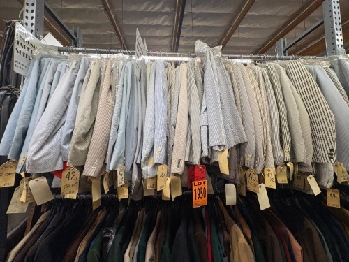 Collection of assorted 1970's 2pc/3pc suits. Assorted sizes