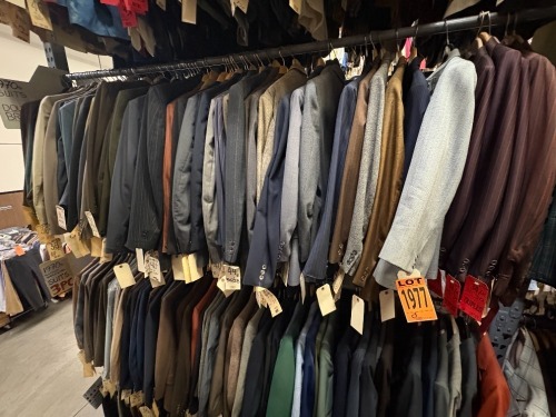 Collecition of 1970's double breasted suits. Assorted sizes