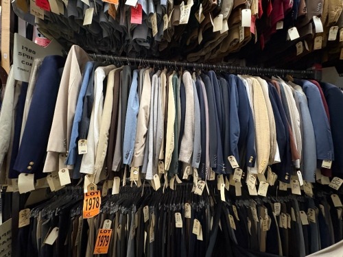 Collection of assorted 1980's single breasted sport coats. Assorted sizes