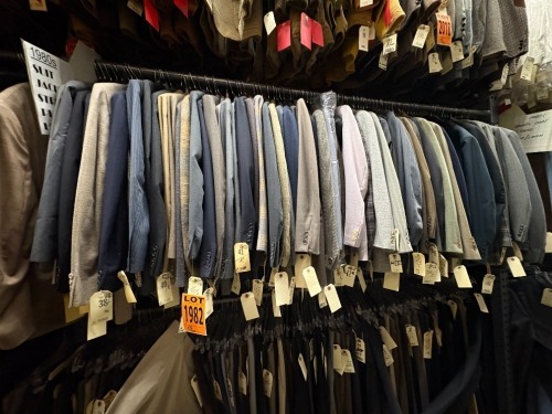 Collection of assorted 1980's suit jackets. Assorted sizes.