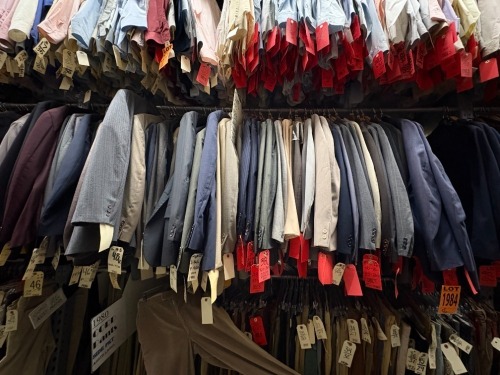Collection of assorted 1980's 2pc suits. Assorted sizes