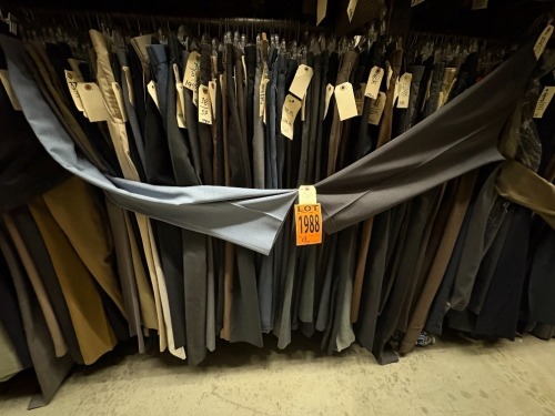 Collection of assorted 1980's dress pants. Assorted sizes.