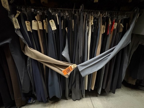 Collection of assorted 1980's dress pants. Assorted sizes.