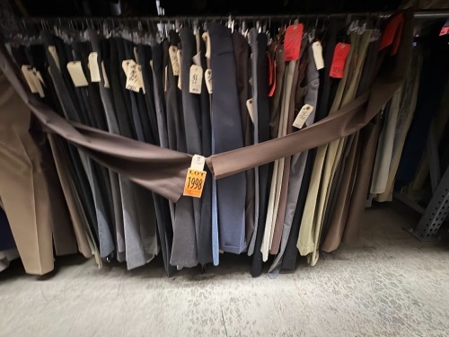 Collection of assorted 1980's dress pants. Assorted sizes