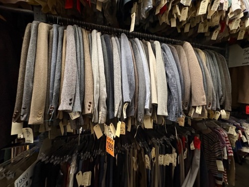 Collection of assorted 1980's tweed sports coats. Assorted sizes