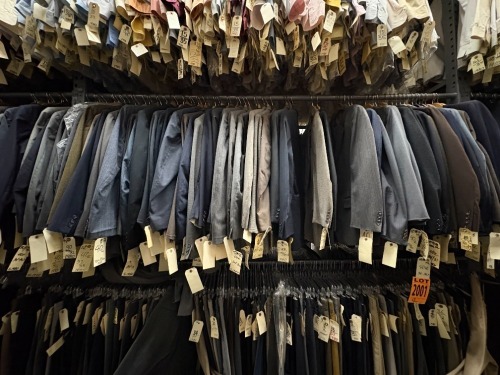 Collection of assorted 1980's 2pc suits. Assorted sizes