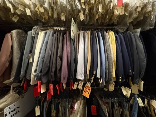 Collection of (40) assorted 1980's men's sport coats. Assorted sizes