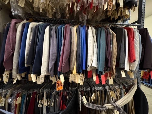 Collection of (50) assorted 1980's suit jackets. Assorted sizes