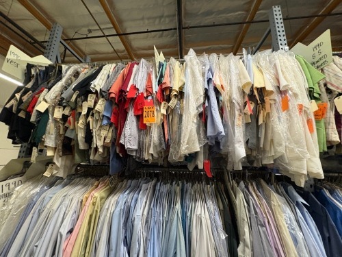 Collection of assorted 1980's vests. Assorted sizes