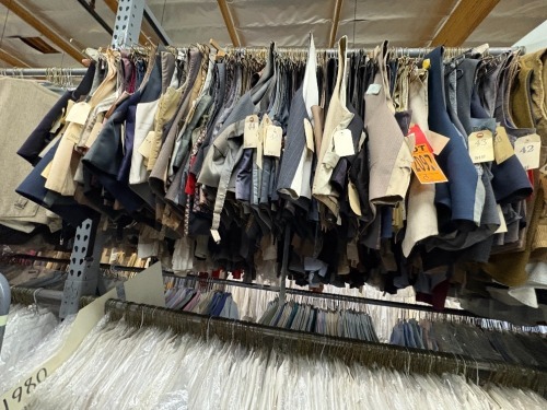 Collection of assorted 1980's vests. Assorted sizes