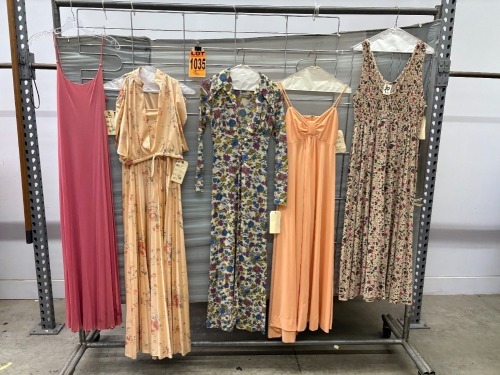 Collection of (5) 1970's era dresses