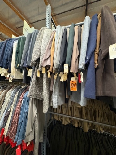 Collection of assorted 1980's men's wool overcoats. Assorted sizes