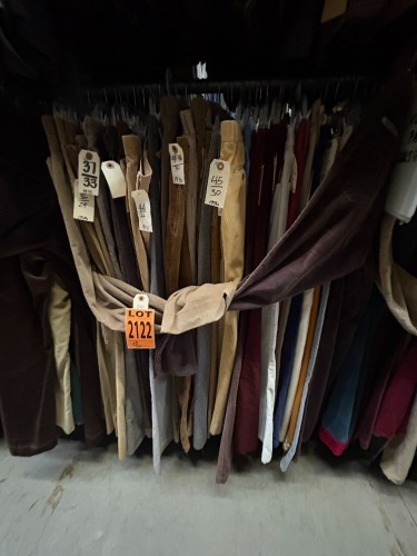 Collection of corduroy pants, 1970s era