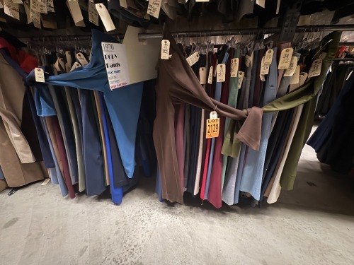 Collection of 1970s era Poly Pants, Flat Front, Side Pkt