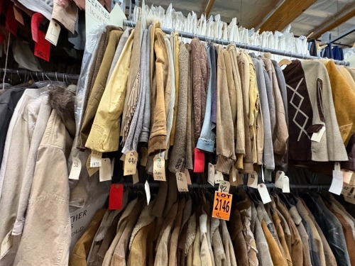 Collection of 1970s era leather, leather type jackets