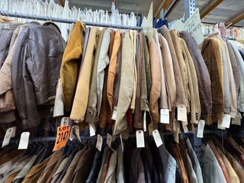 Collection of (18) 1970s era Short / Long Leather Jackets and Leather shirt type jackets