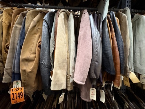 Collection of approx (25) leather jackets, 1970-80s era