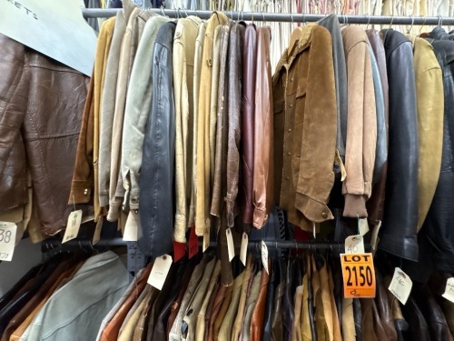Collection of approx (20) 1950-70s era jackets, incl leather, suede