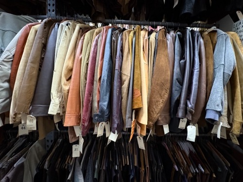 Collection of approx (40) leather jackets, 1970s era, various sizes
