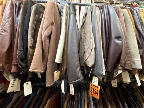Collection of approx (20) leather jackets, various sizes and eras