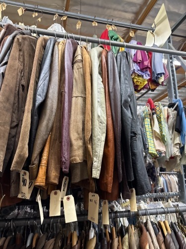 Collection of approx (20) leather jackets, various sizes and eras