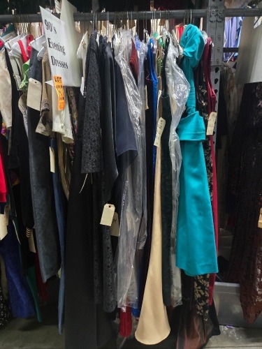 Collection of 1990's era evening dresses