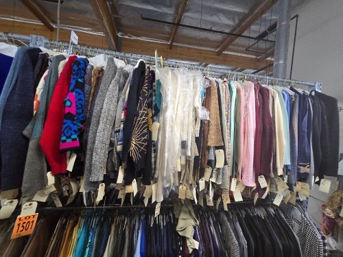 Collection of 1990's era sweaters, cardigans, pullovers