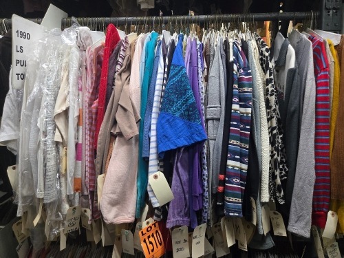 Collection of 1990's era pullovers, tops