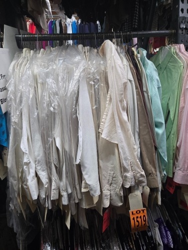 Collection of 1990's era collard button up shirts