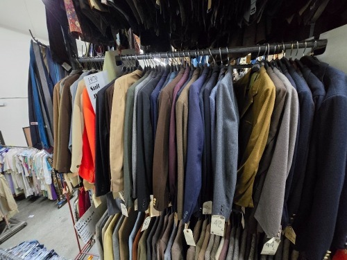 Collection of 1970s Blazers, Suits, Jackets, various sizes and styles