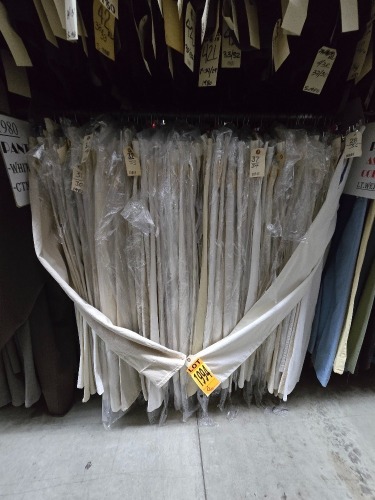 Collection of 1980s pants, white, cotton