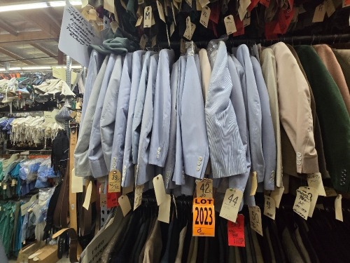 Collection of 1980-90s era Suits & Sports Coat, pinwale, Corduroy, Seersucker, tweed elbow