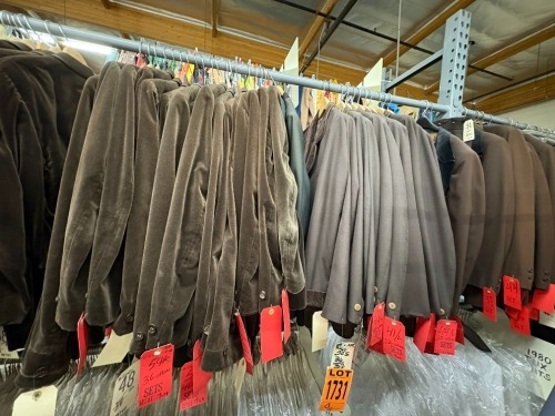 Collection of 1970's tux coats and suit sets