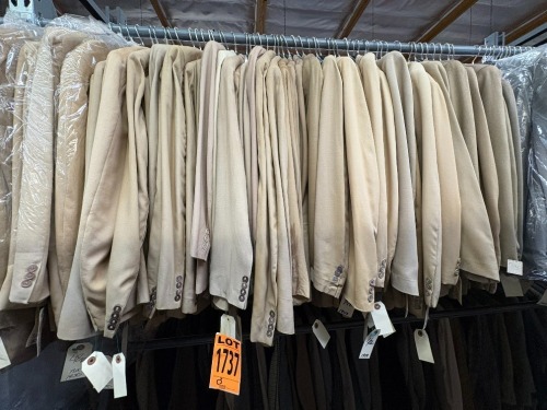Collection of 1970's tux coats and suit sets