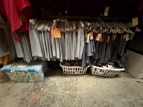 Collection of 100s of pieces of Cheerleader Uniforms, Skirts, with Shoes, Poms